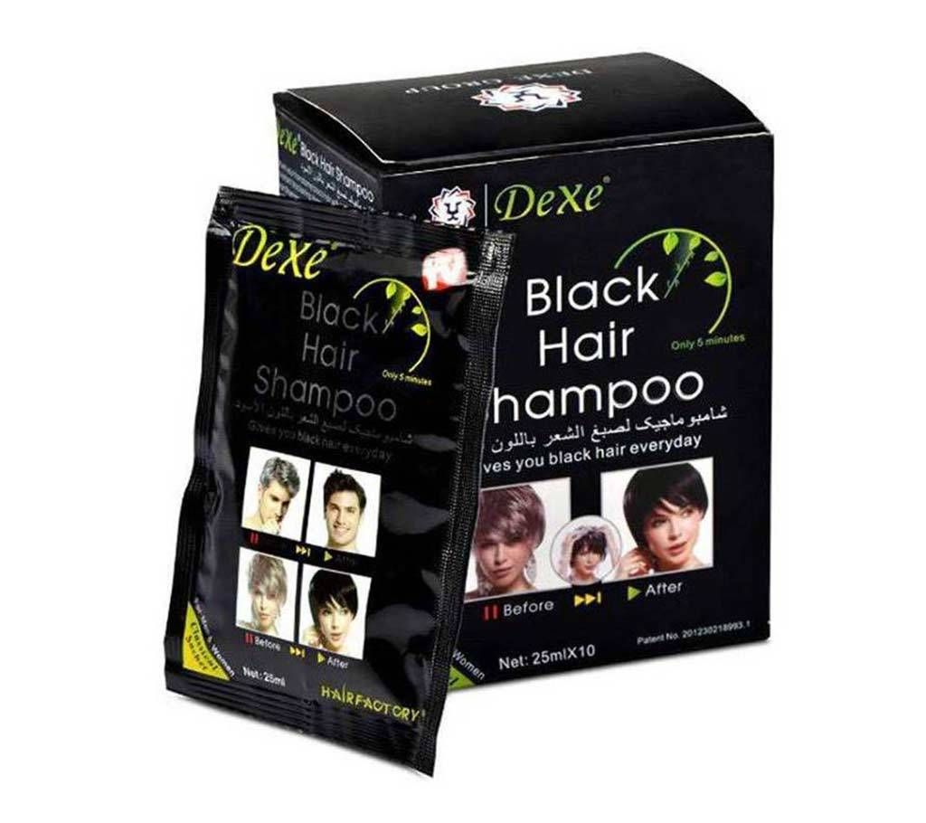 DEXE BLACK HAIR SHAMPOO 25ml x 10 - UK