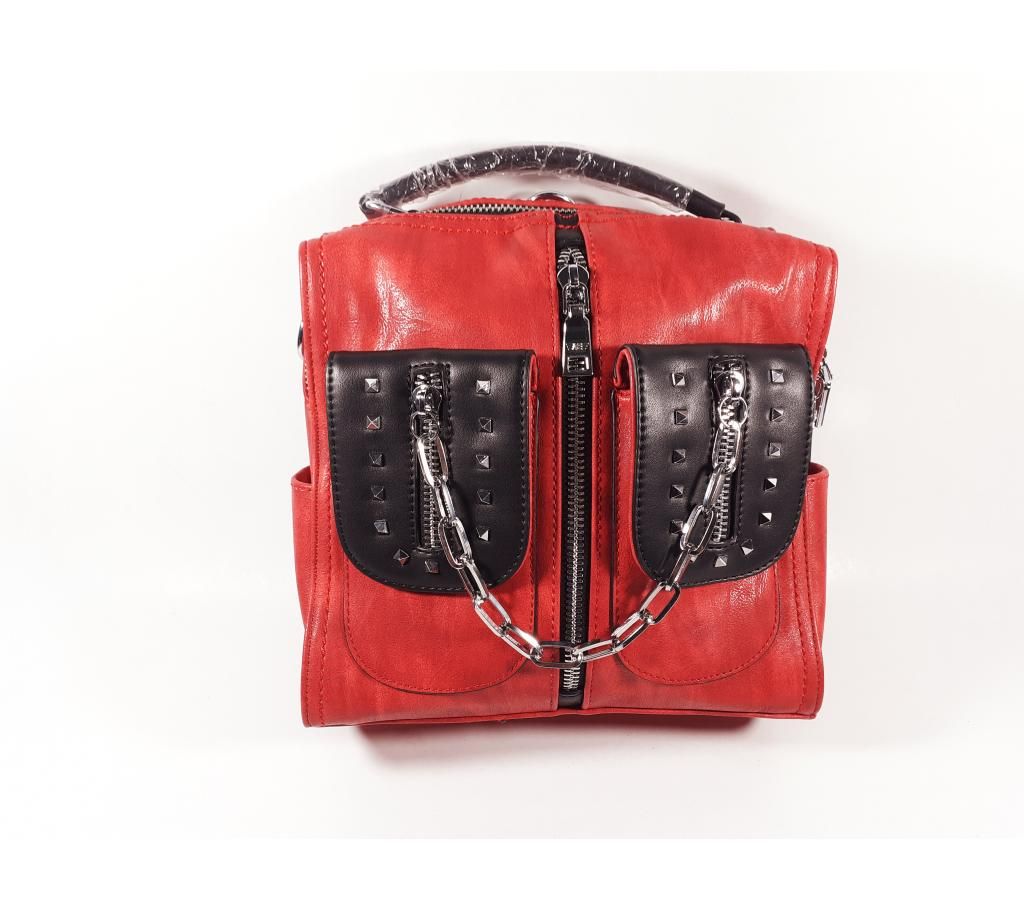 Red casual bag