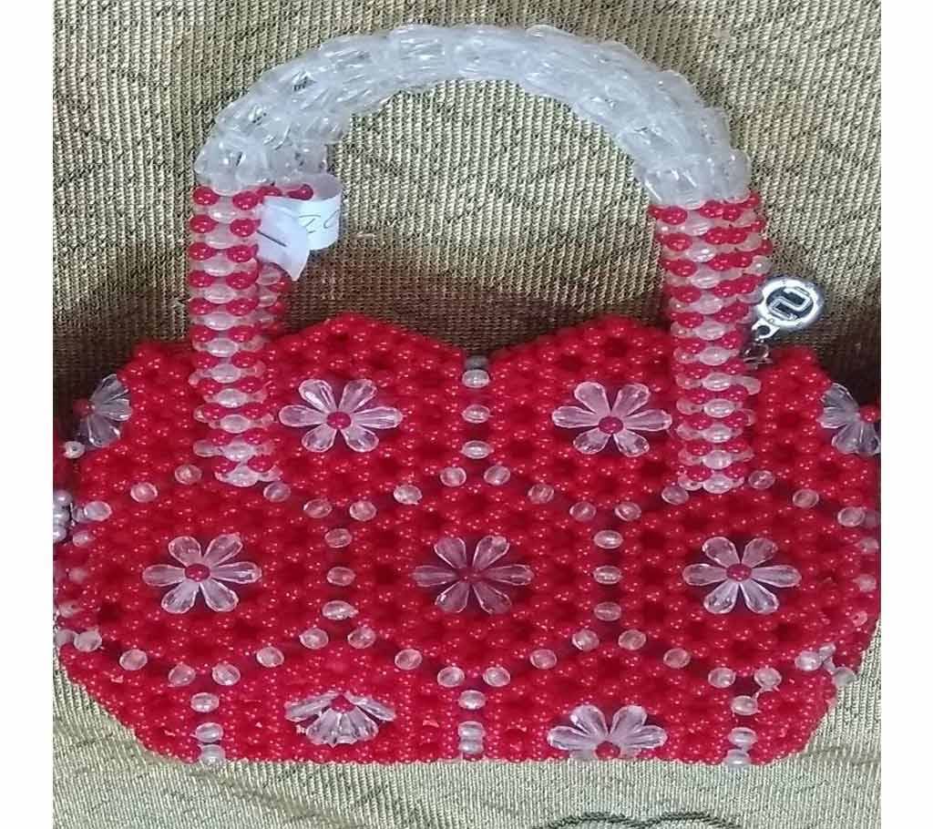 Ladies Beads Made Small Handbag