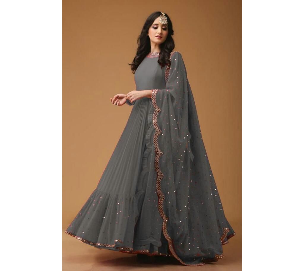 Unstitched Georgette Long Stylish Anerkoli