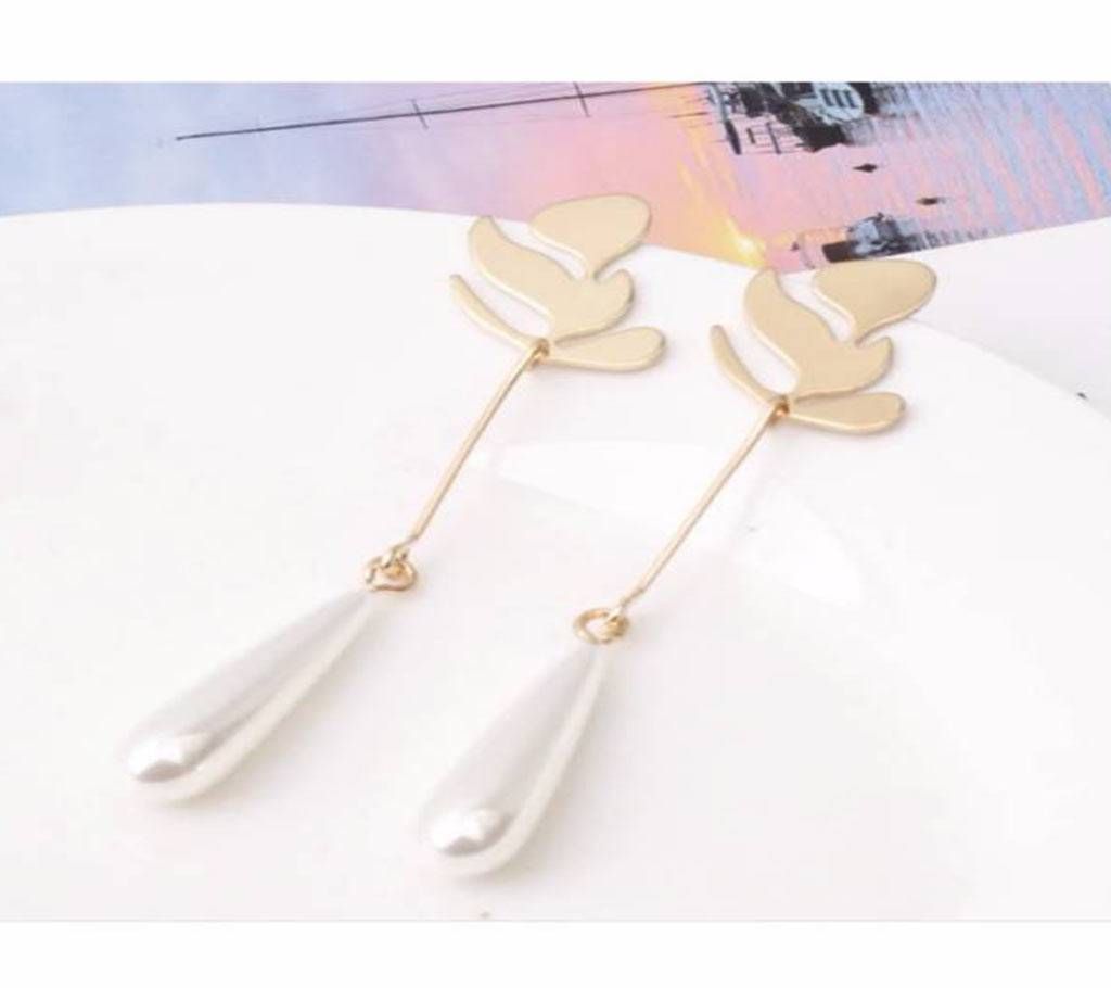 Luxury imitation pearl drop earring for women