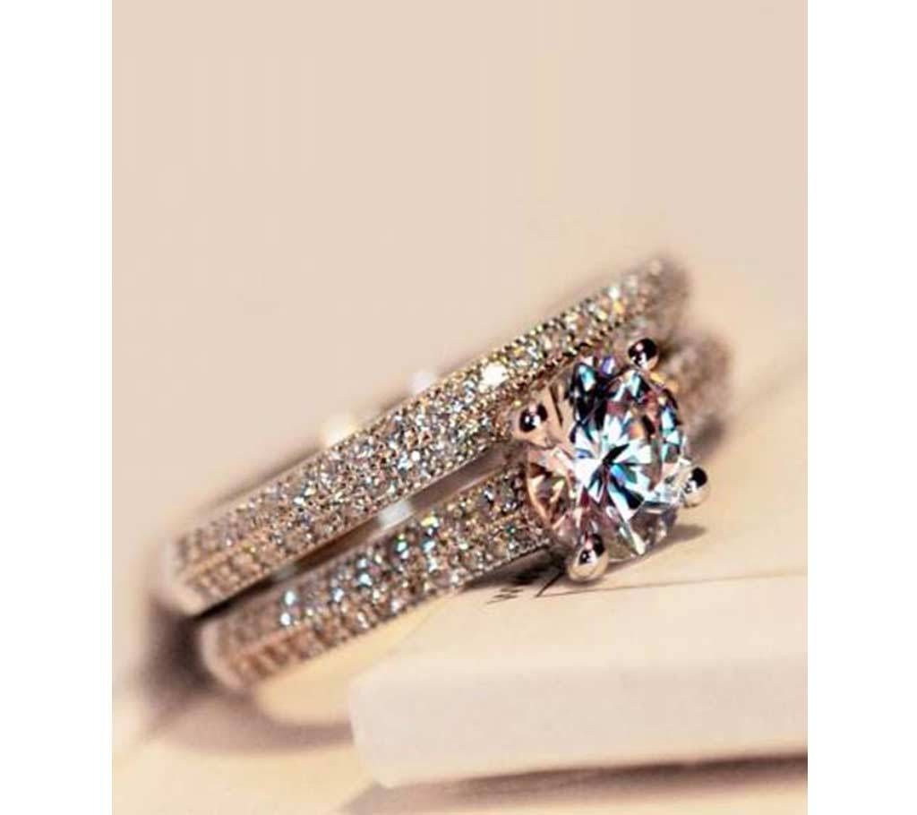 2Pcs Luxury Goden Rings set For Women