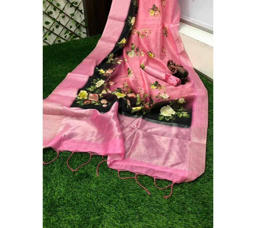 Handloom Linen Saree