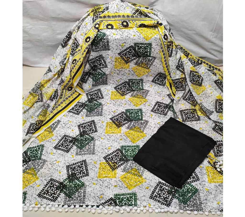 Regular Screen print cotton three pcs