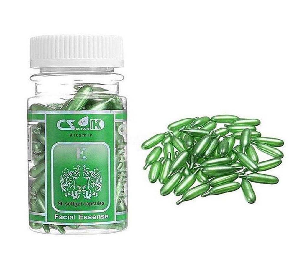 CKS-  Aloe and Vitamin E Facial 90 Soft Capsules oil For Smooth & Super Fresh Skin-China