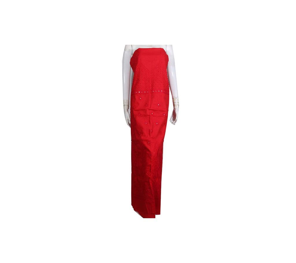 Red One Piece  Hand Stitch