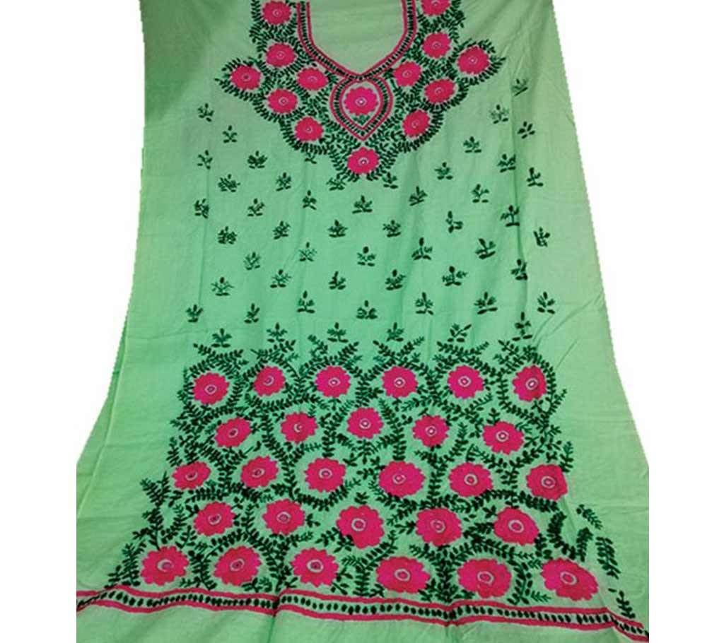 Unstitched Hand Work Single Kamiz Kurti 