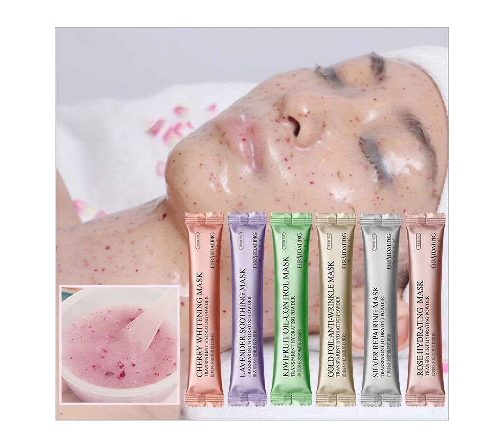 DIY SPA Mask Rose & Hyaluronic Acid & Kiwifruit & Cherry Soft Mask Powder Face Mask Anti Aging Anti Wrinkle Peel Off Facial Mask