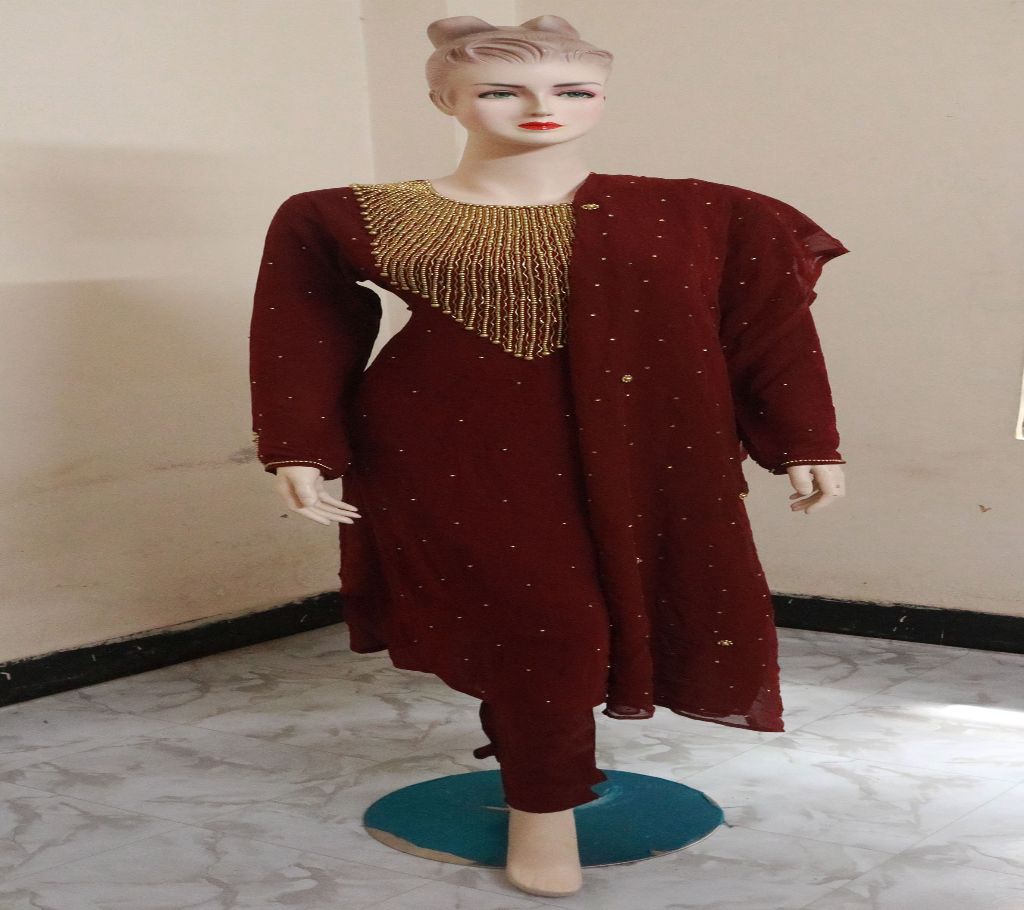 Decorative Stone Work Exclusive Georgette Salwar Kameez
