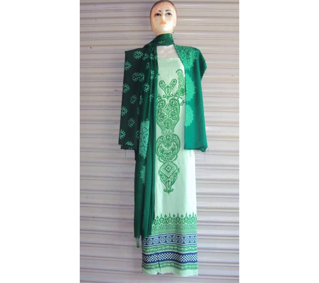 Unstitched Linen Salwar Kameez - Copy