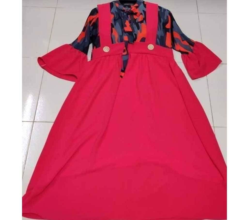 Multi Color Lillen Kurti for women