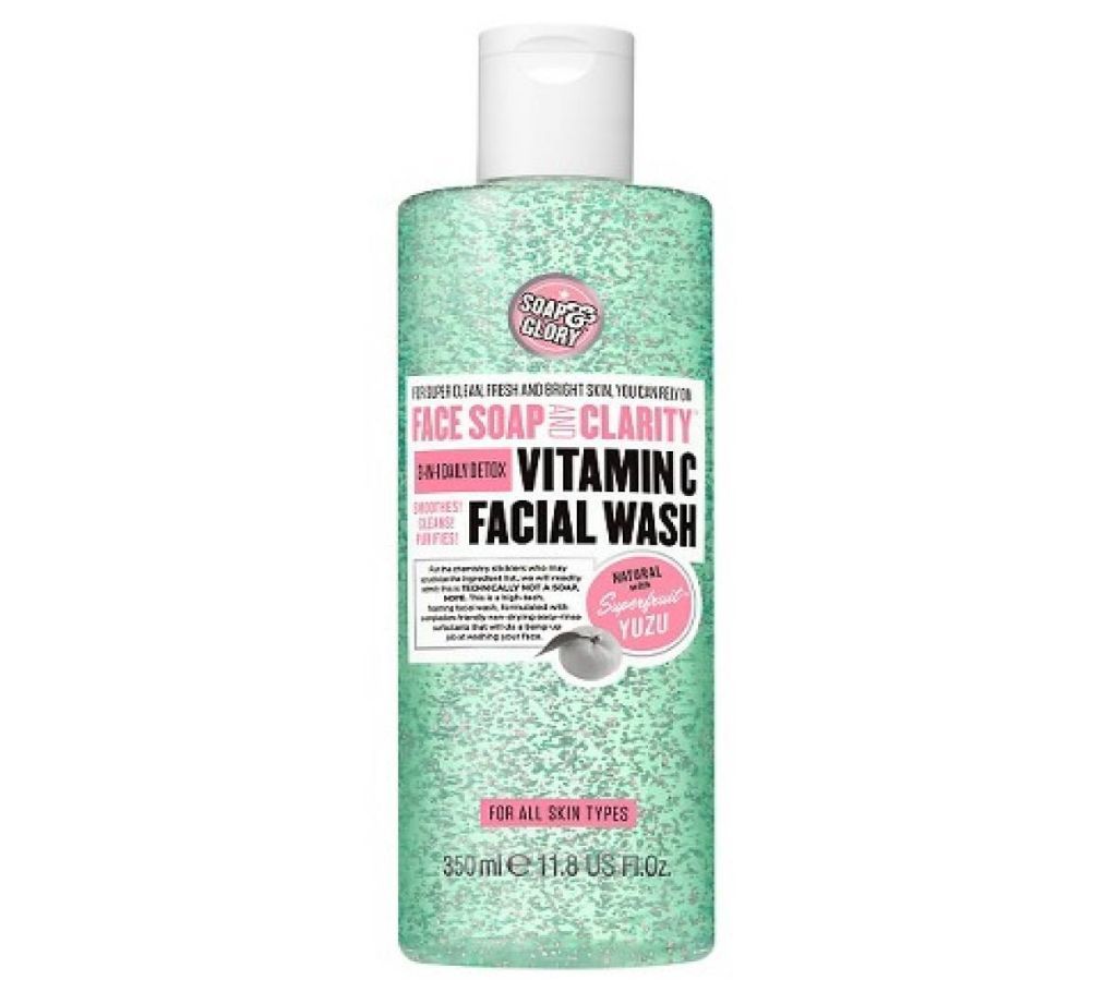Soap And Glory Face Soap And Clarity 3-in-1 Daily Detox Vitamin C Facial Wash 350ml-Bangladesh