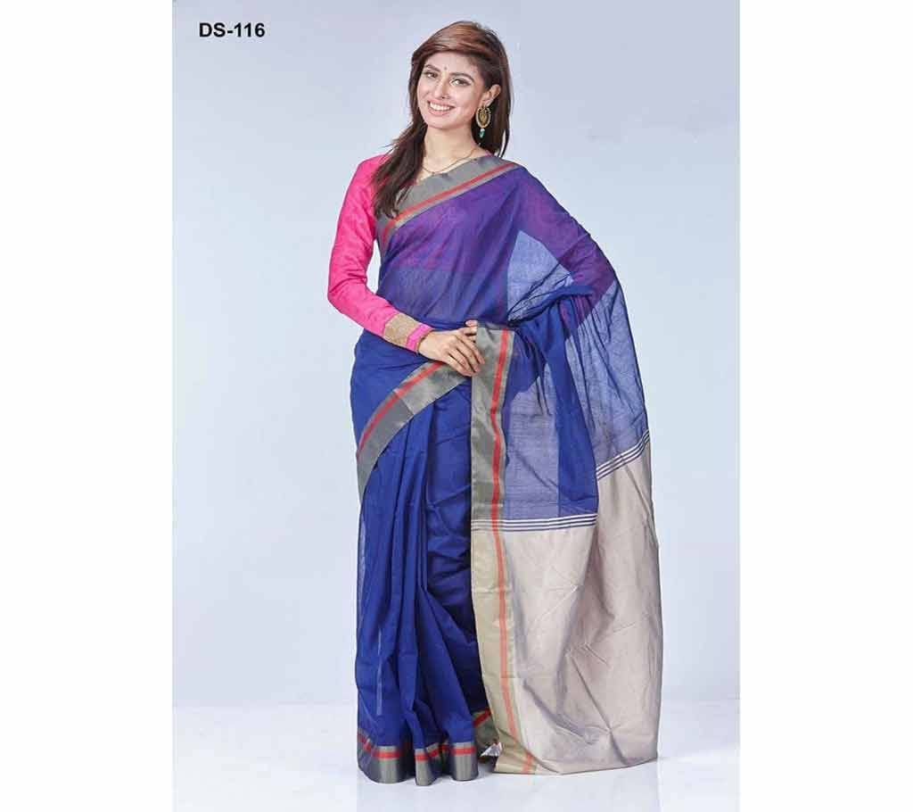 Multicolour Half Silk Saree with Blouse Piece for Women-28
