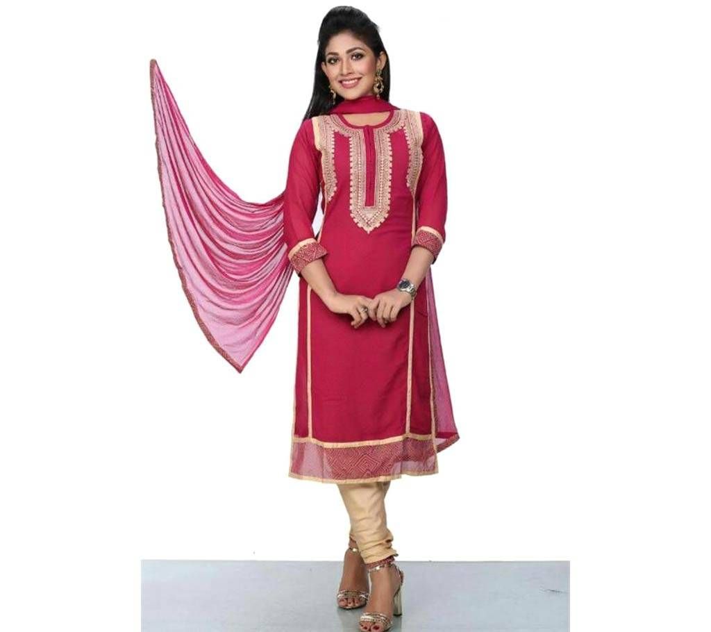 Stitched Georgette Three Piece 