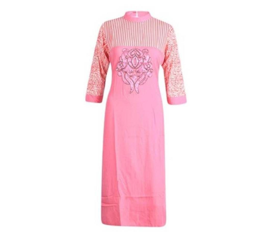Hot Pink Cotton Kurti