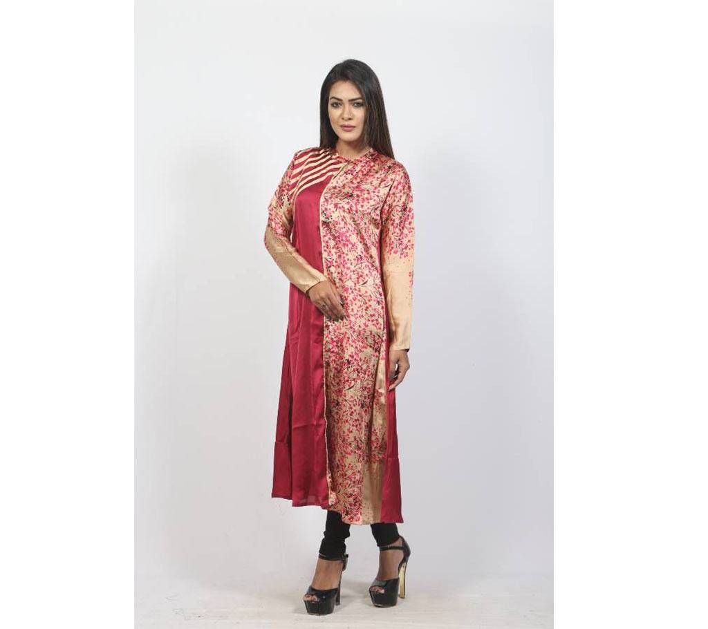 Crimson Georgette Kurti For Women