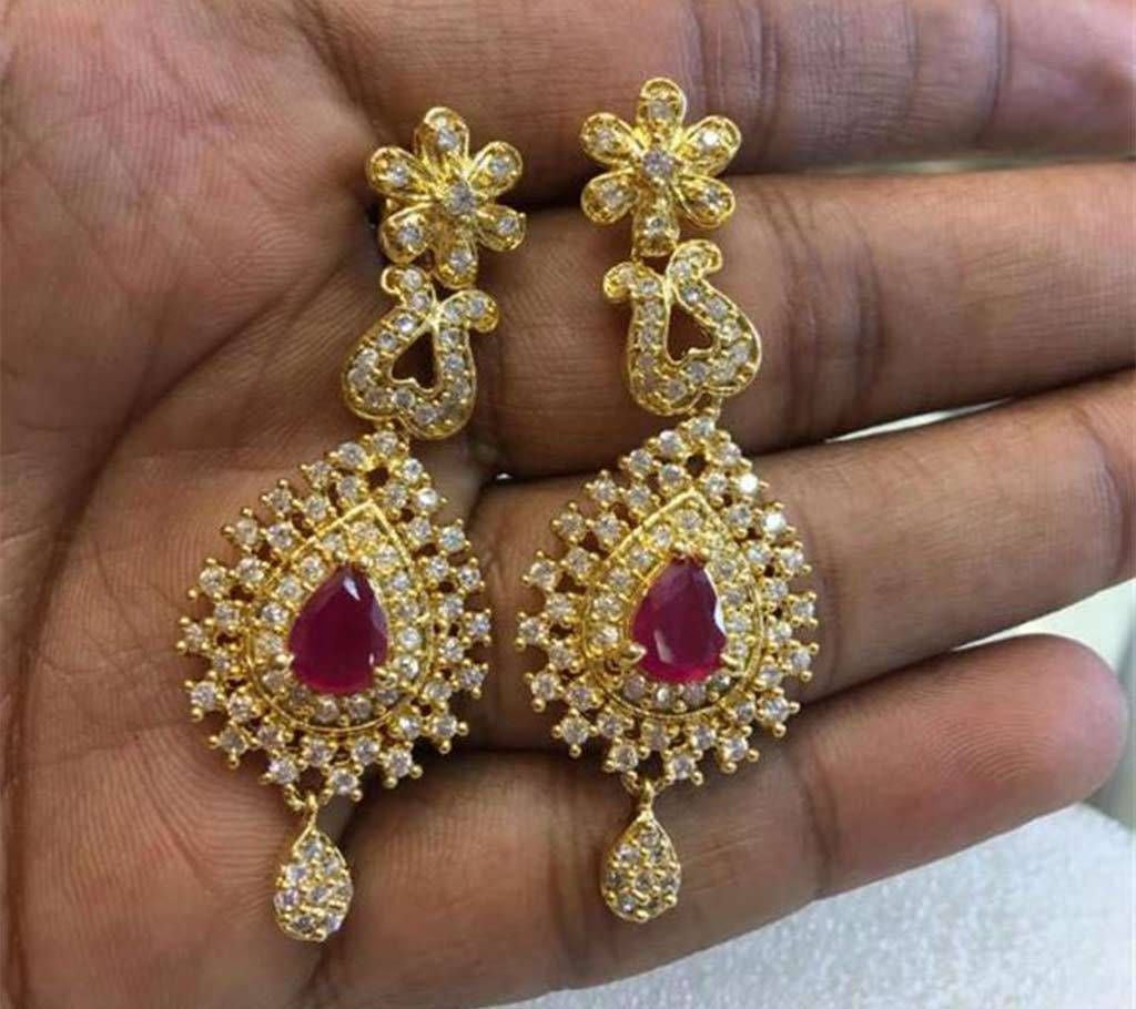 daimond cut earrings