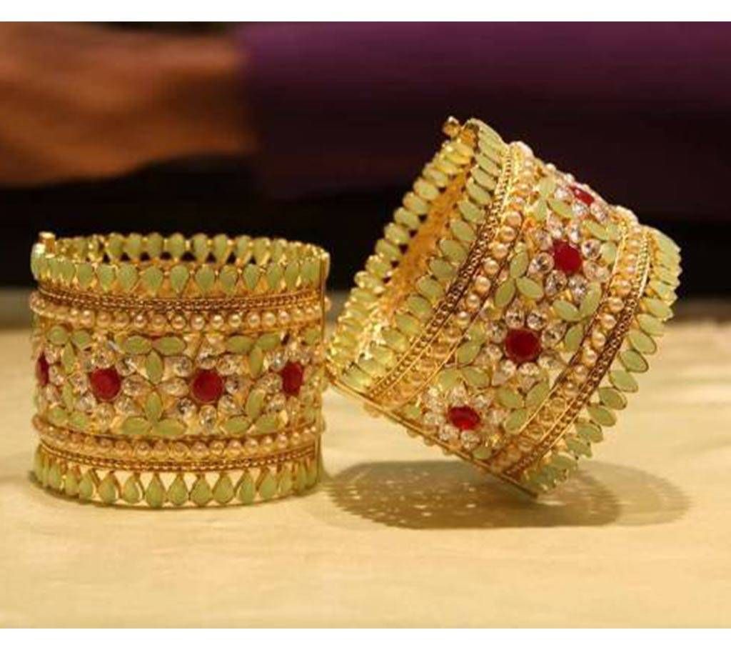 Gold plated churi pair