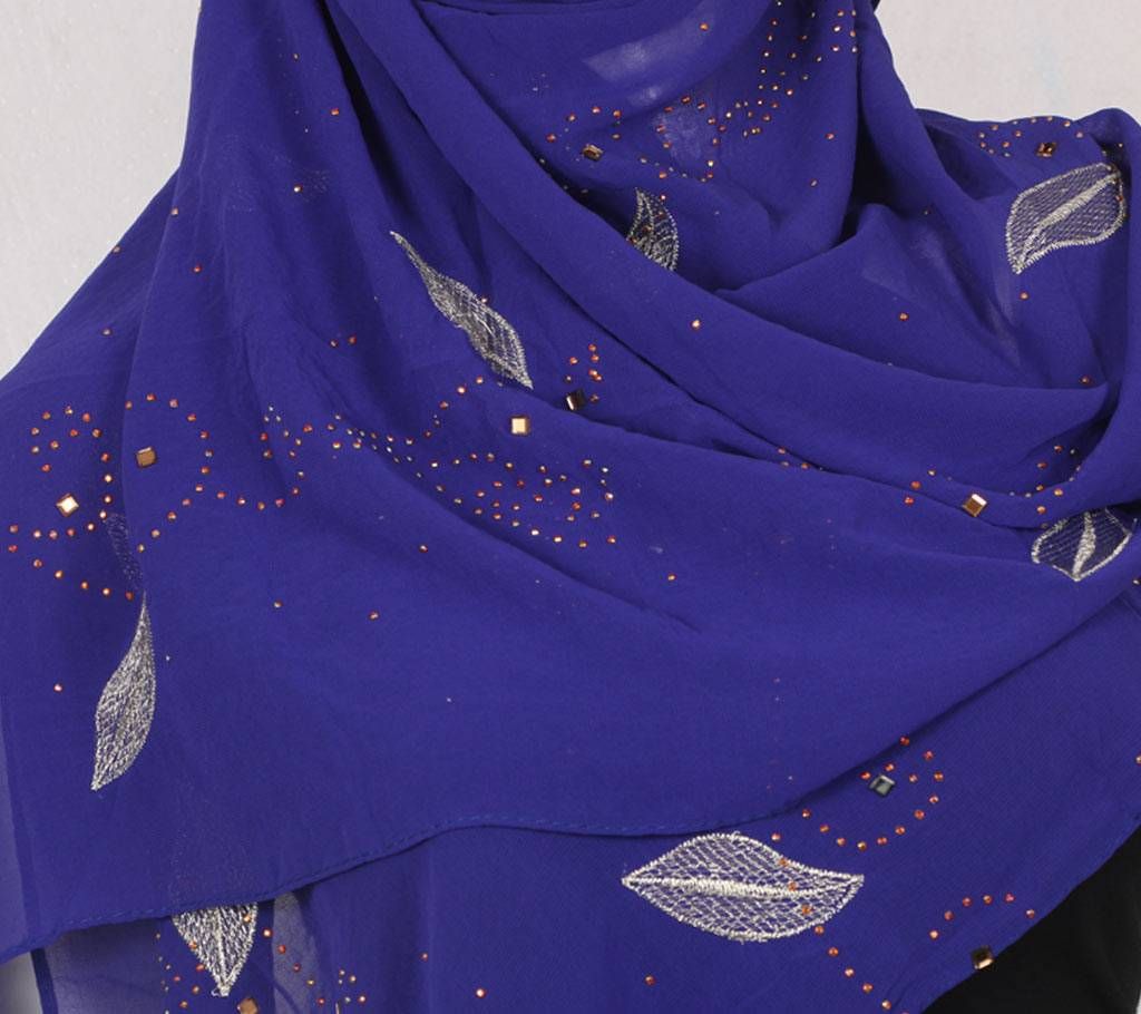Soft Blue Georgette high quality Hijab