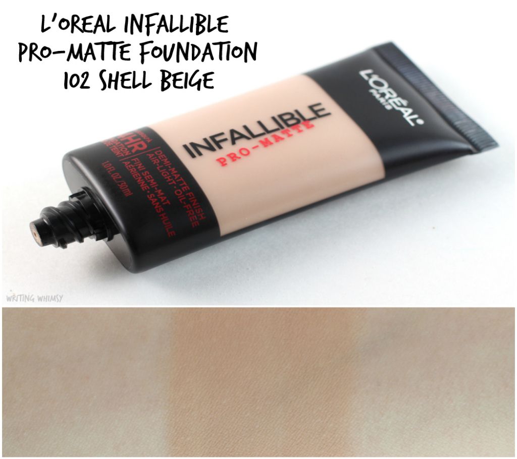 l'oreal infallible foundation 102
