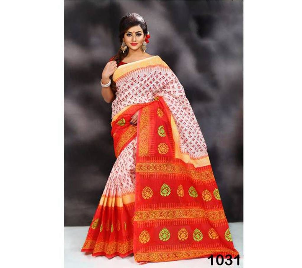 Pure Cotton Screen Print Sharee