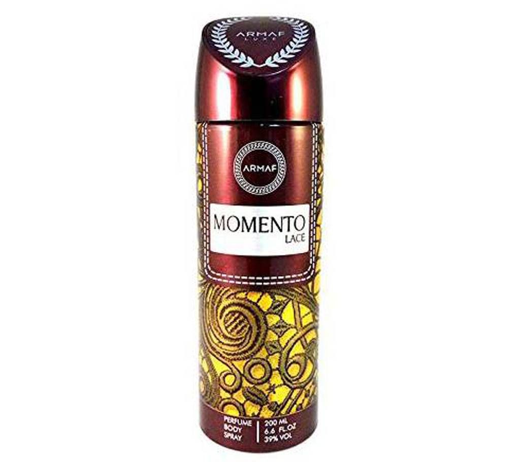 Armaf Momento Lace Deodorant Body Spray For Women 200ml - UAE