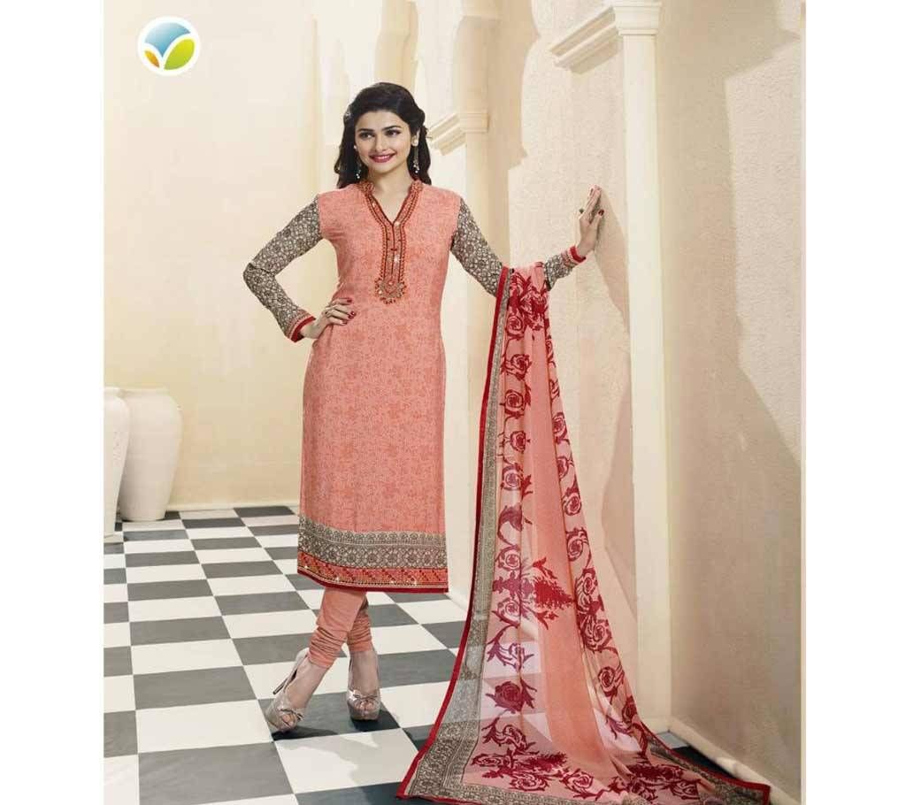 Unstitched Cotton Embroidery Salwar Kameez (Copy)