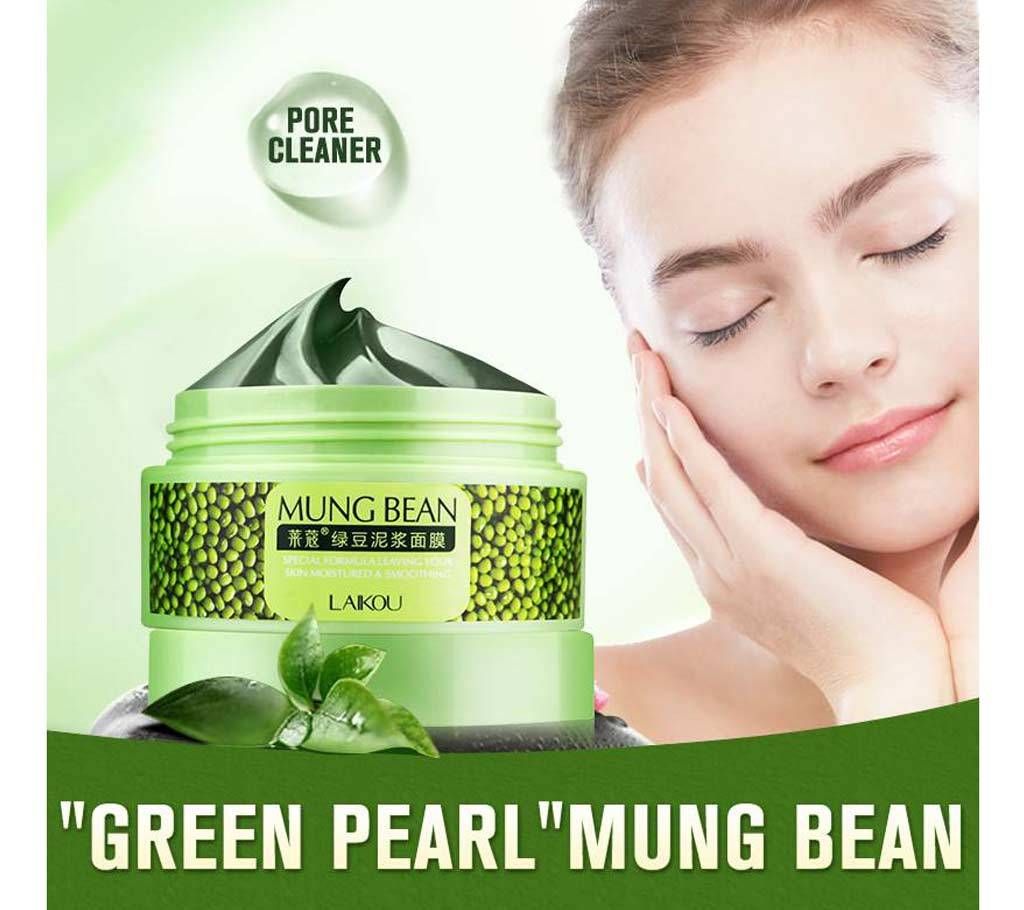 Laikou Mung Bean Mud Deep Cleaning cream Acne Treatment 90g China