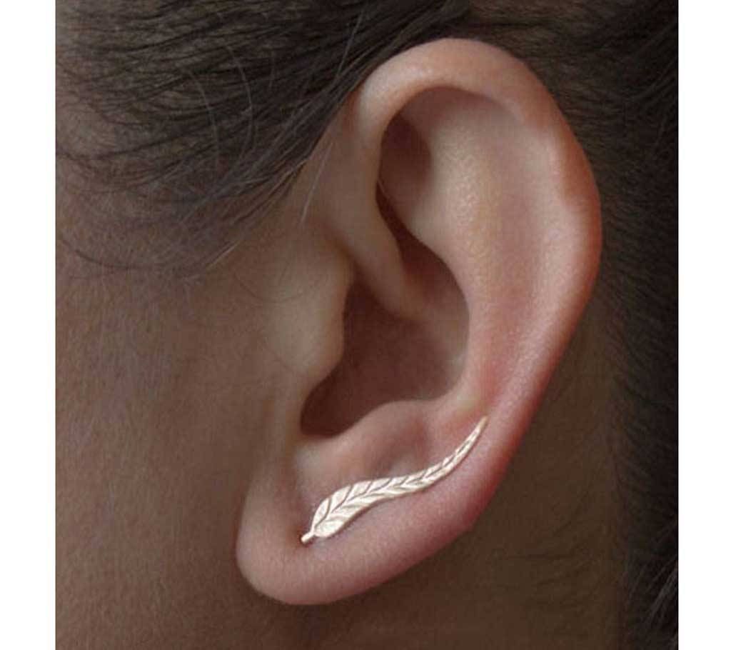 Clip Cuffs Leafs Earrings