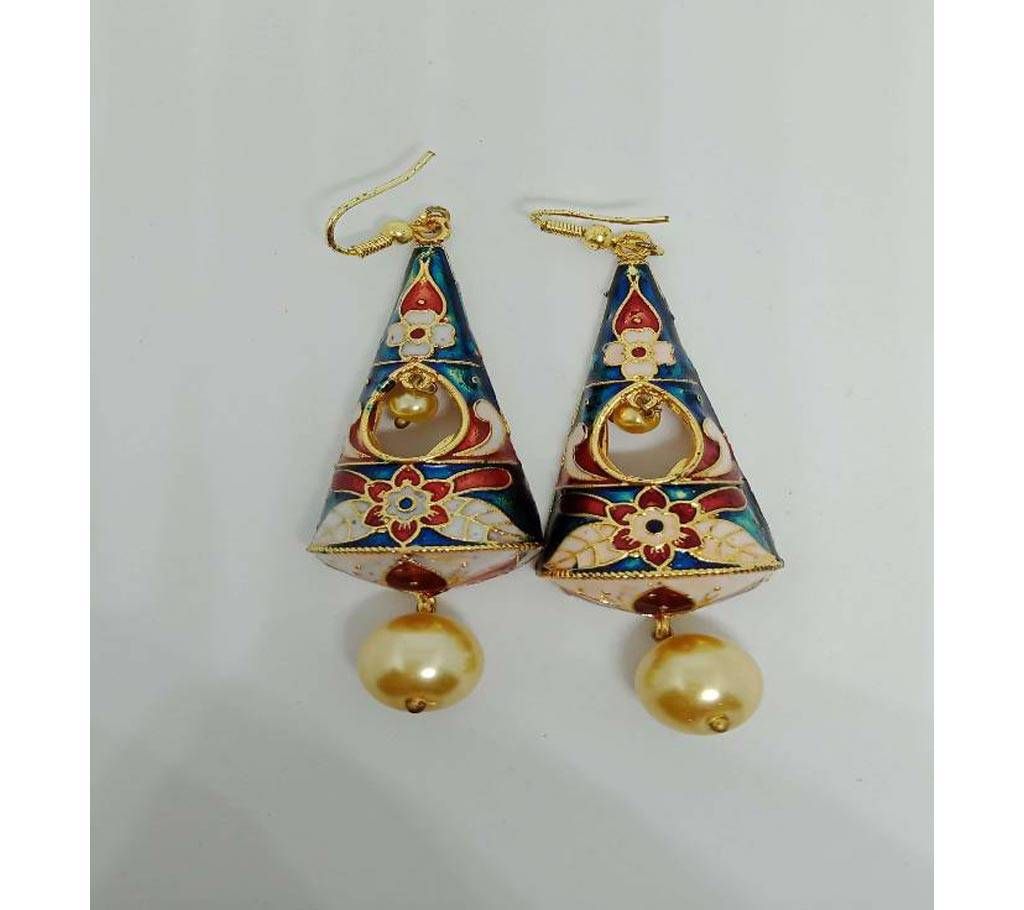 Floral Bead Setting Earring