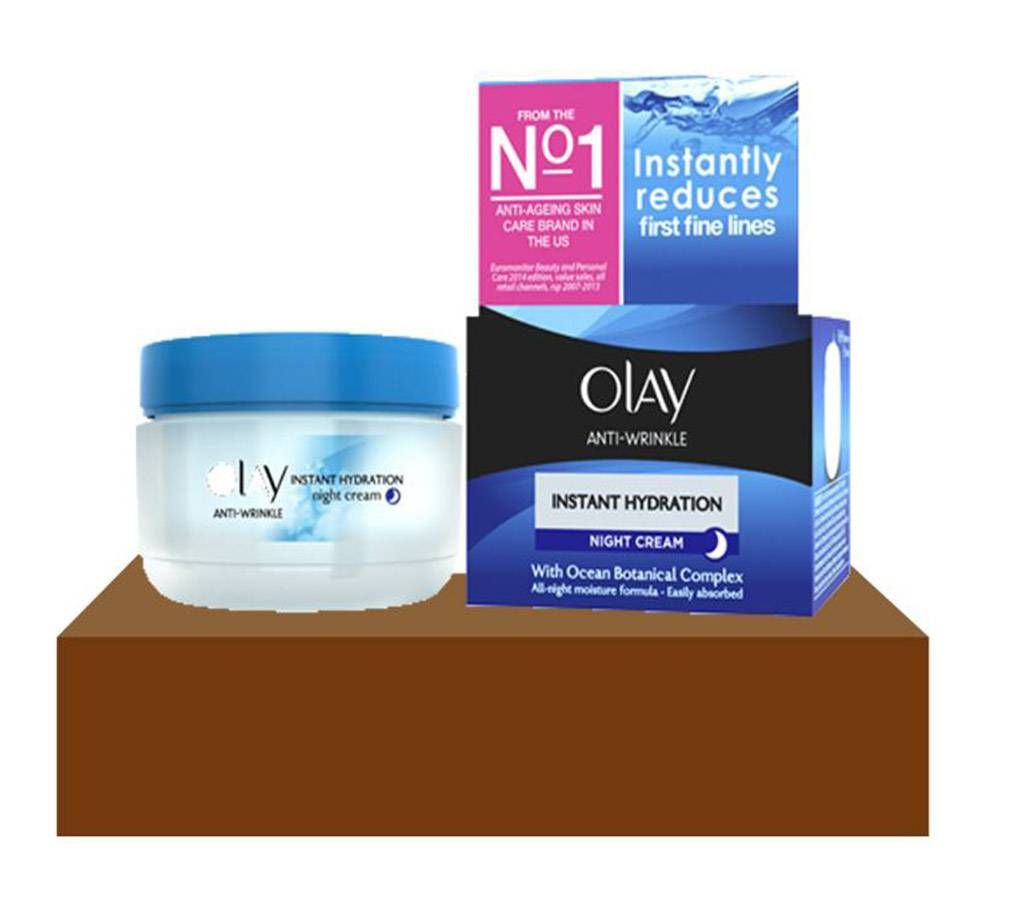 Olay Anti-Wrinkle Instant Hydration Night Cream 50ml - UK 