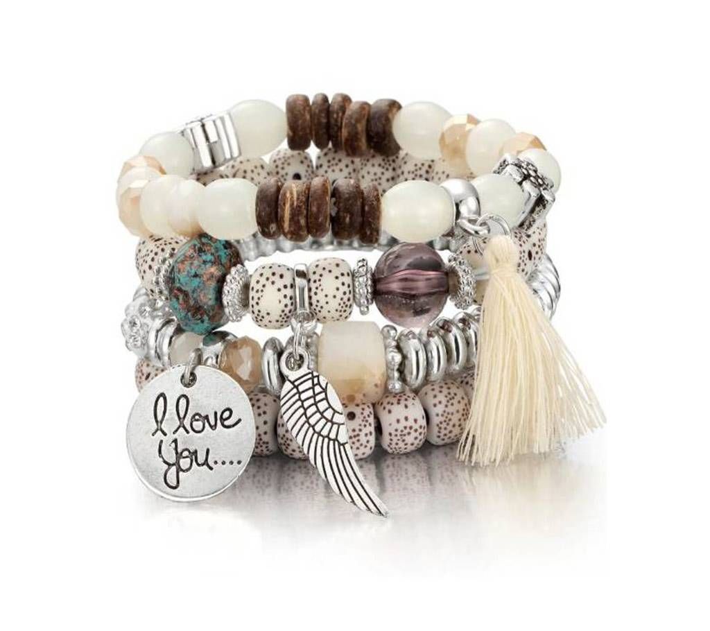 4pcs Natural Stone Bracelets For Women
