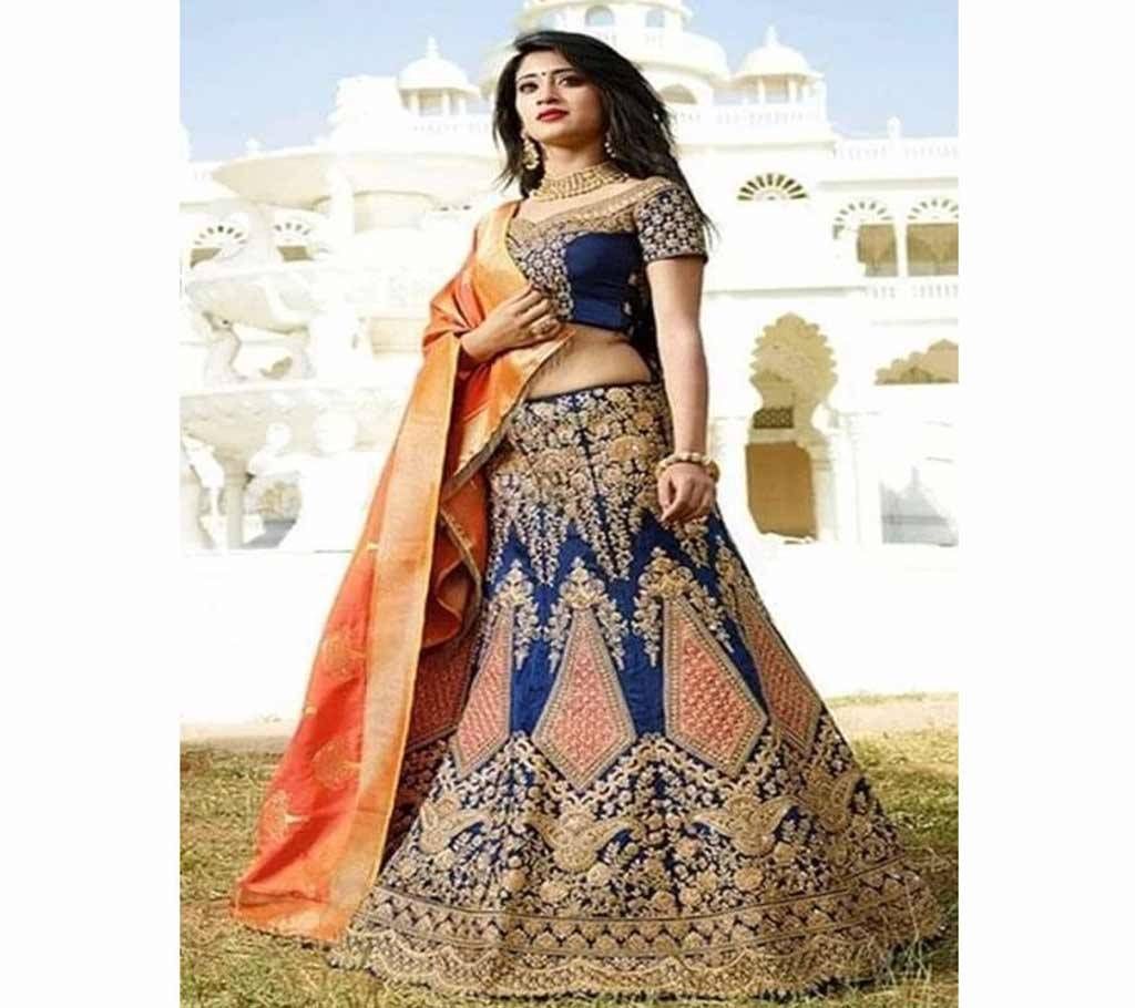 Georgette Unstitched Lehanga Party dress For Women   
