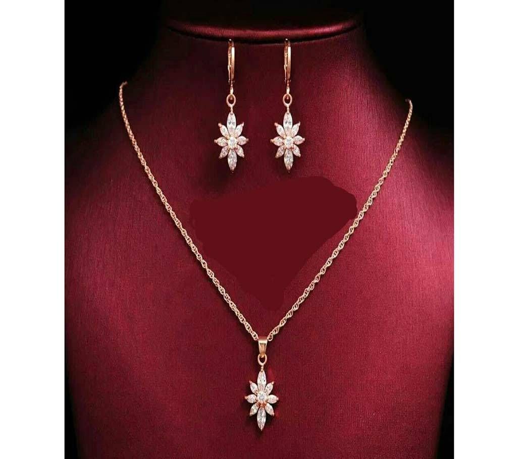 Zircon Crystal Pendant Set