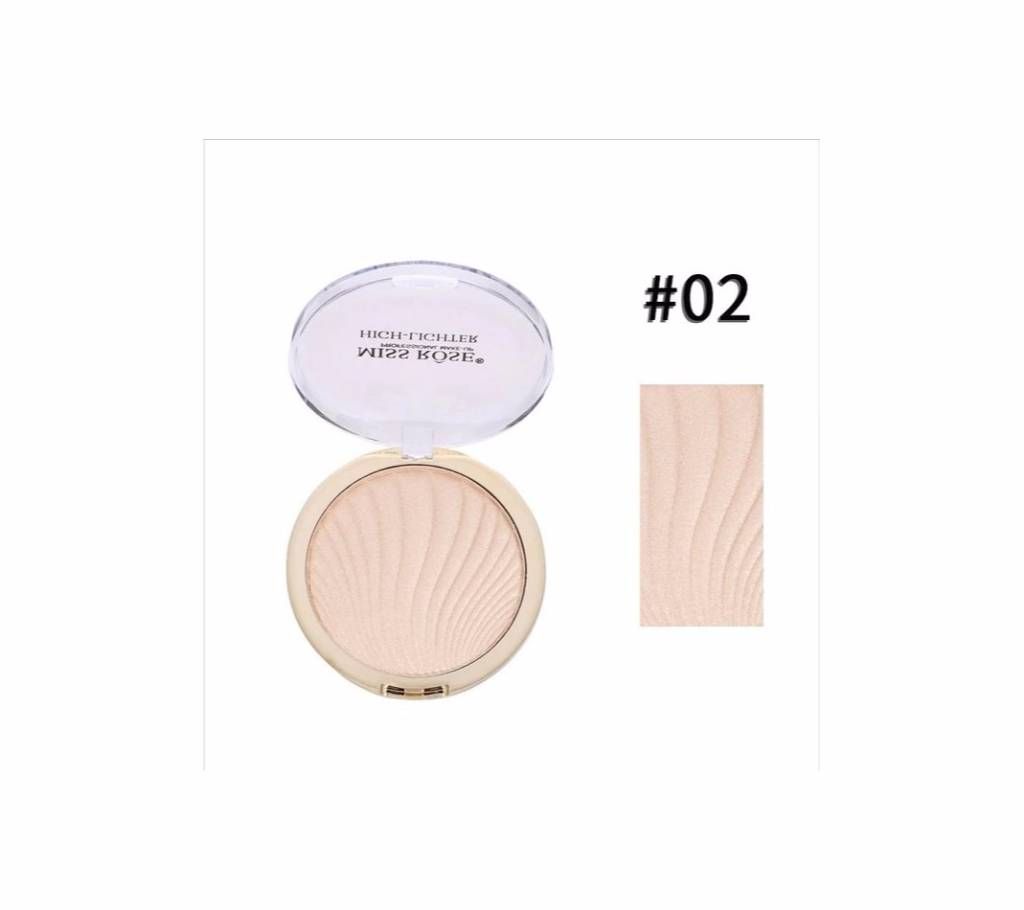 1pcs Miss ROSE Shimmer Baking Highlighter Powder