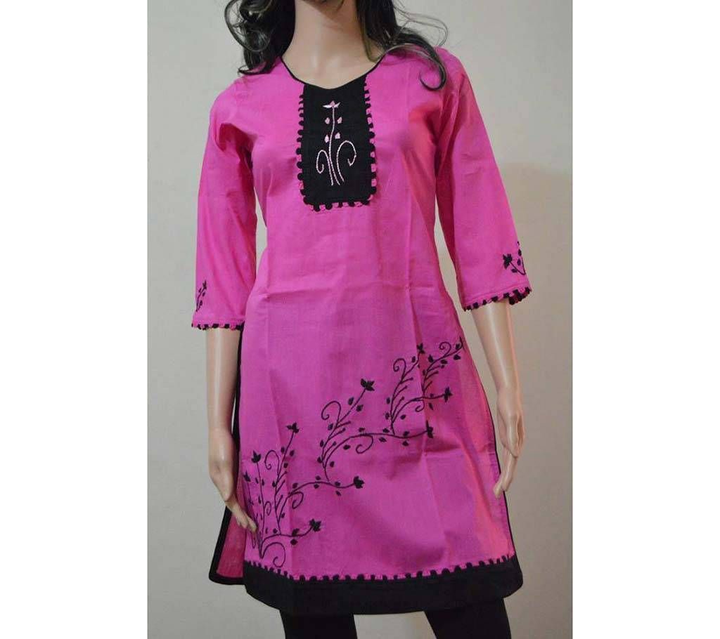 Cotton semi long kurti 