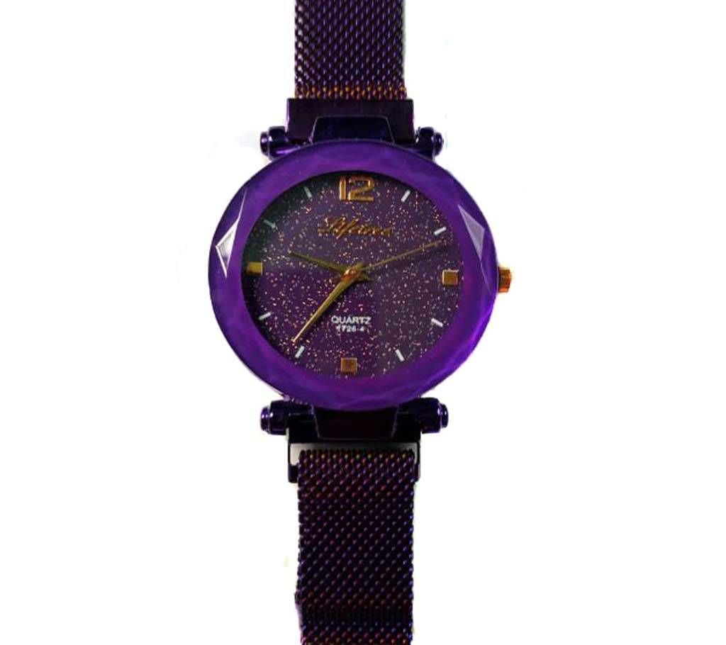 Purple Magnetic Ladies wrist watch