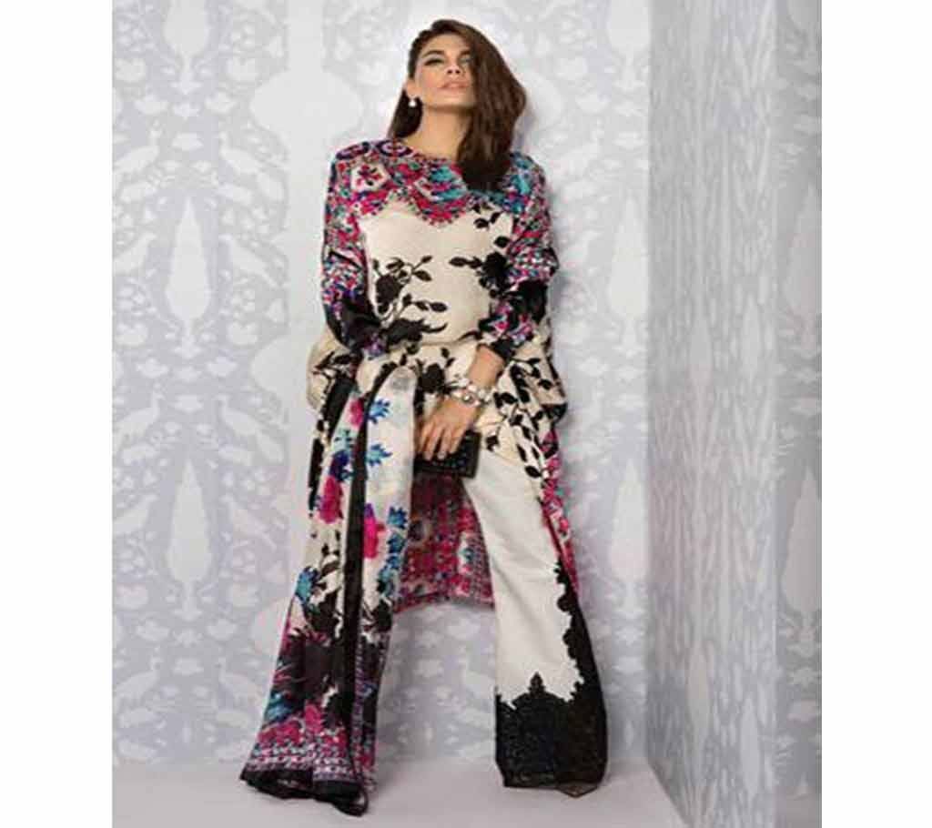 Unstitched Sana Safinaz Latest Designer Ladies Suits