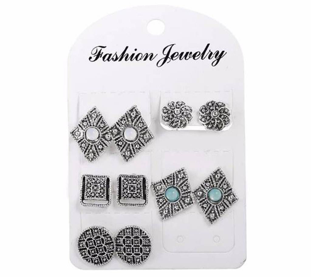 5Pairs/set  Stud Earrings For  Women