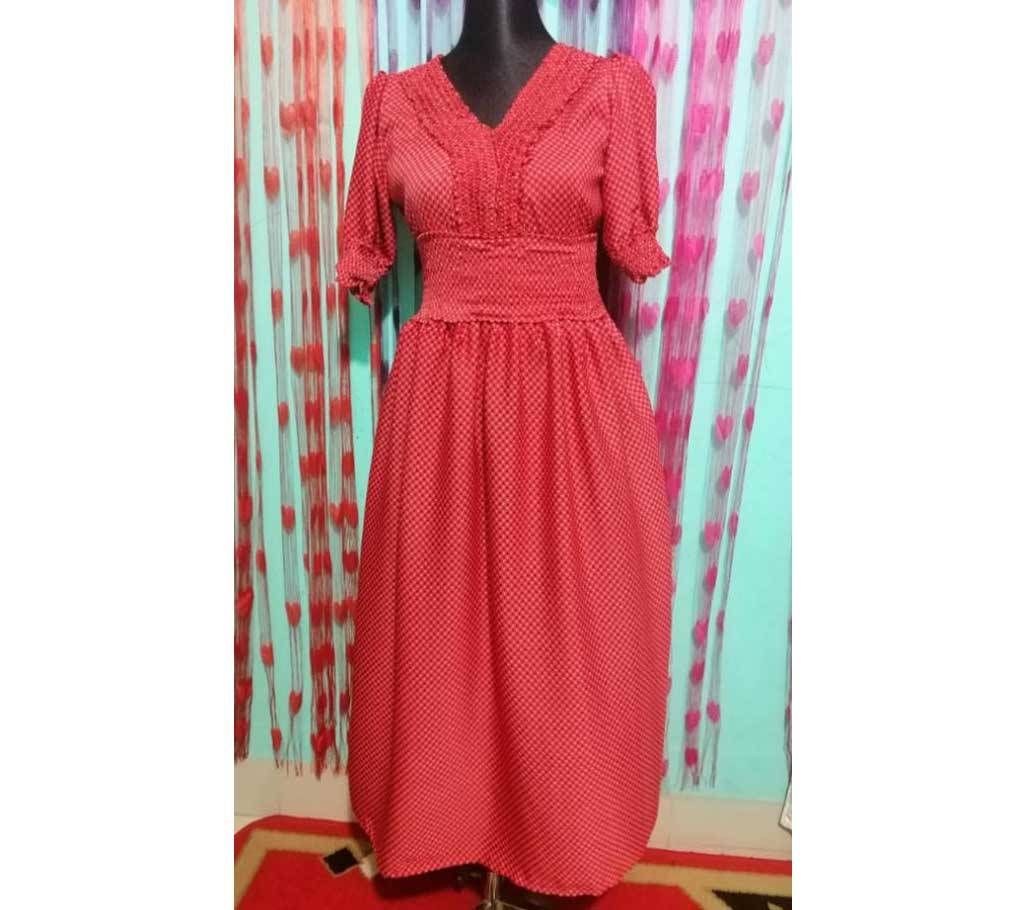 Western semi long Gown