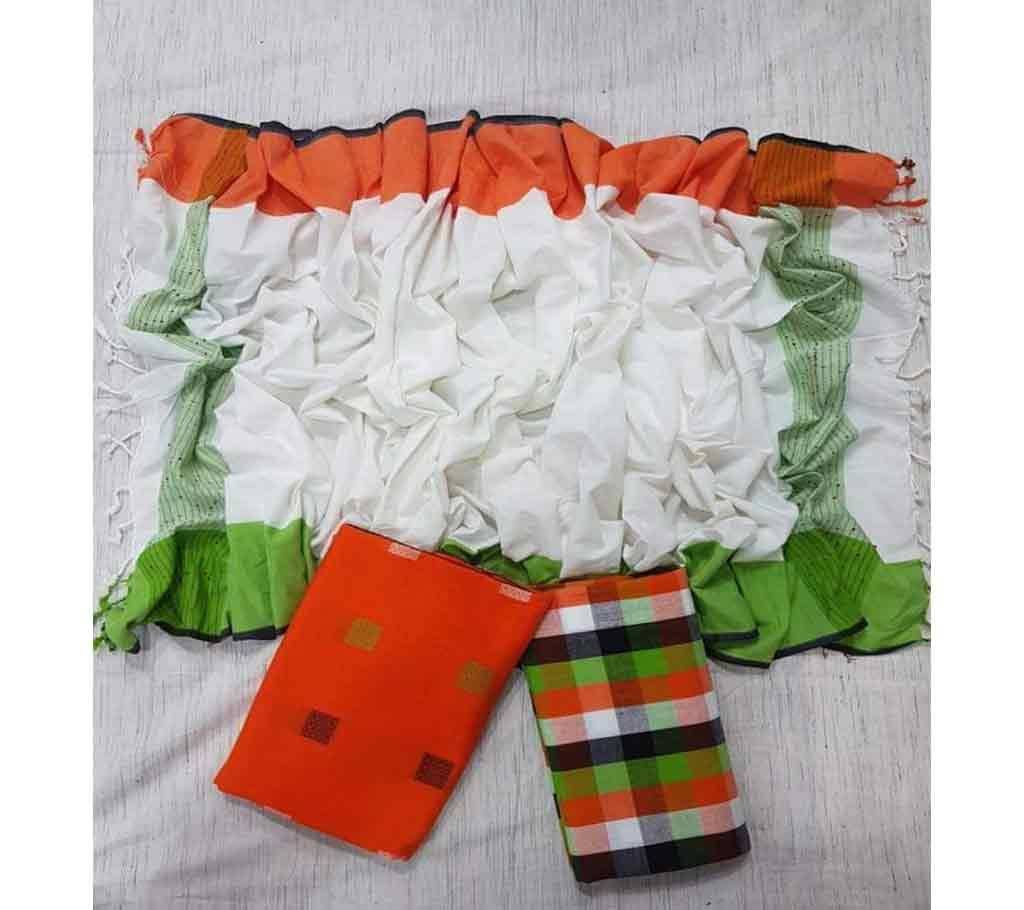 Homemade Tat Original Cotton Multi Color Deshi Shalwar Kameez For Women-7