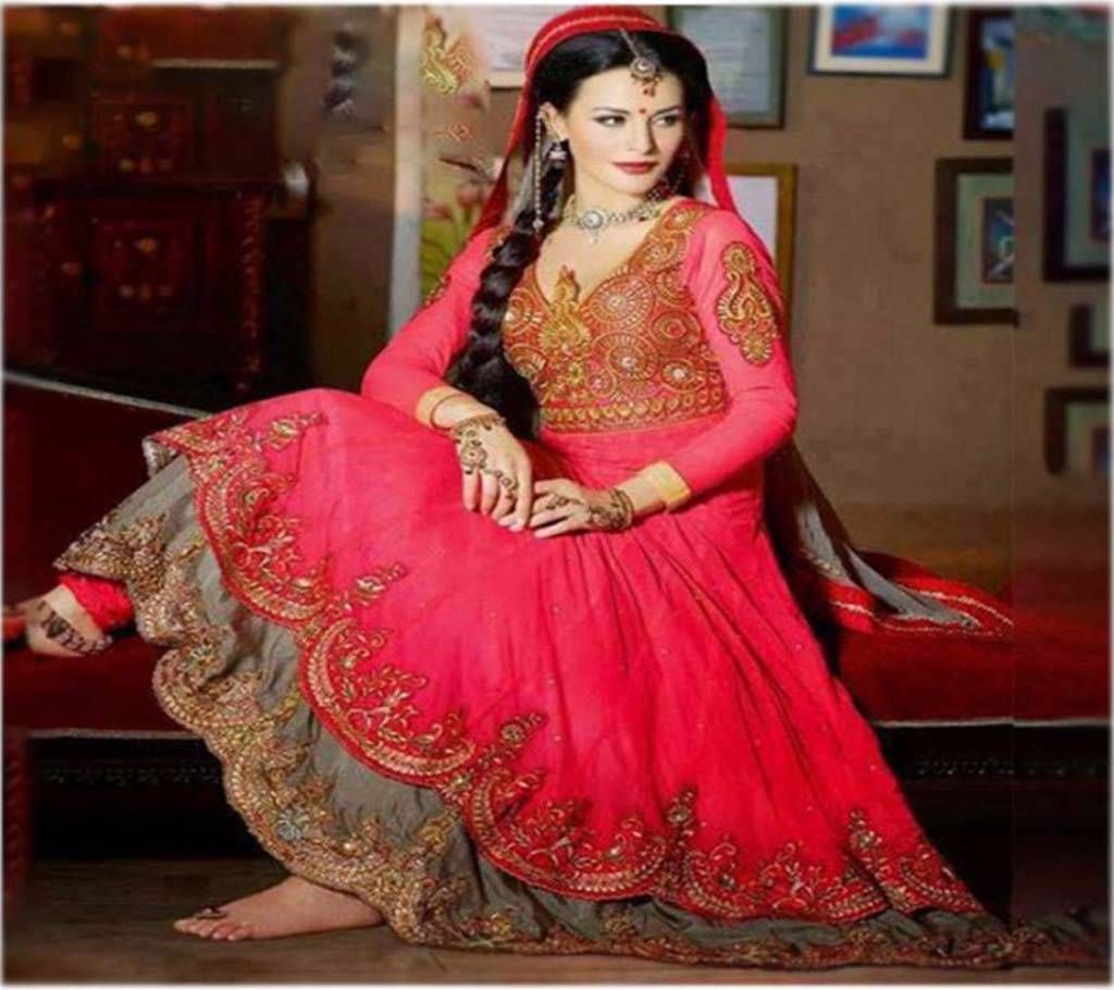 Semi-Stitched Indian Embroidery Georgette Dress (Copy)