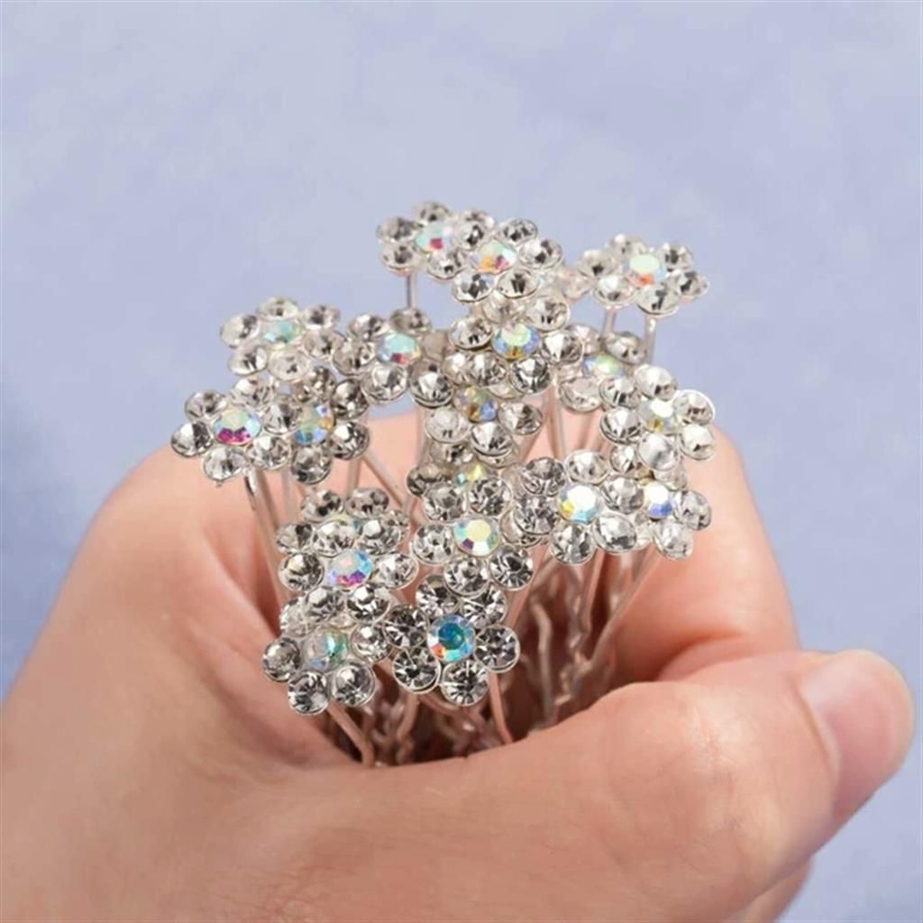 Ladies stone setting hair clip-10 pcs 