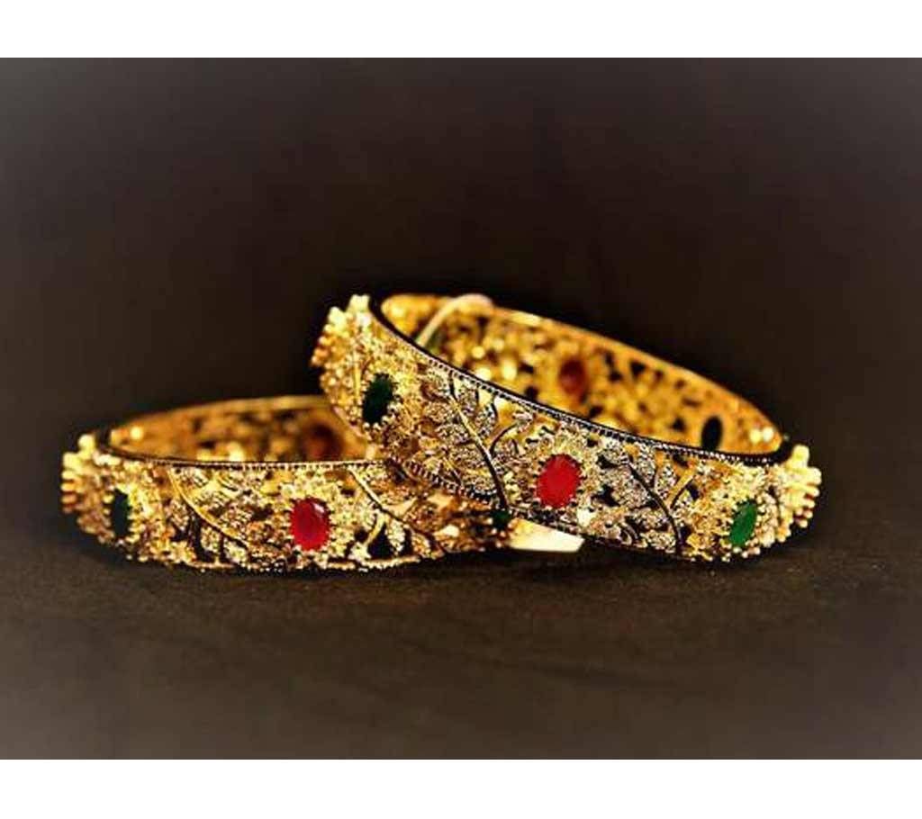 Diamond cut ruby panna stone -  2 pcs