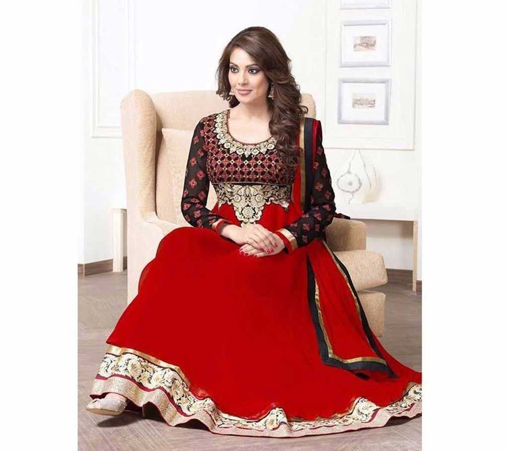 Unstitched soft Georgette three piece