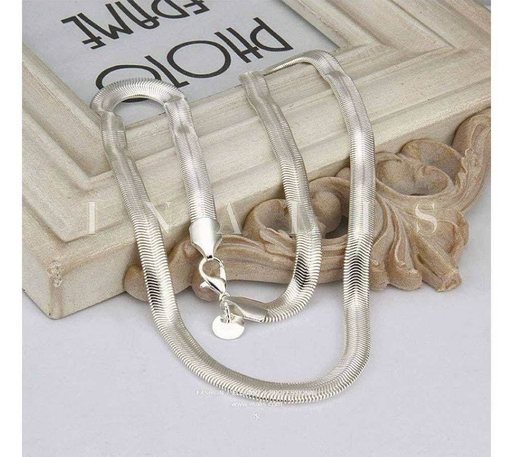 Silver Plated 6mm Snake Pendant chain