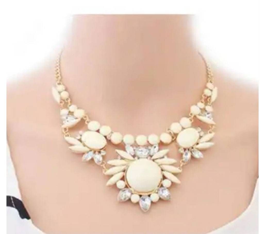 Chia Fashion New Stylish Flower Bib Choker Necklace (by Pink Point - CHIA87)