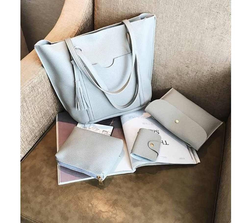 4 in 1 PU Leather Handbag for Ladies