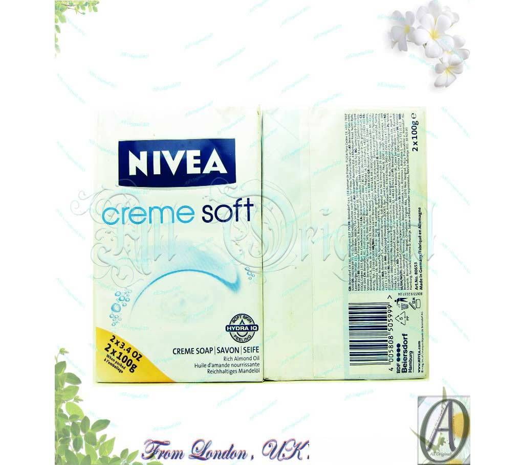 Nivea Creme Soft Soap Bar (100gX2) Pack