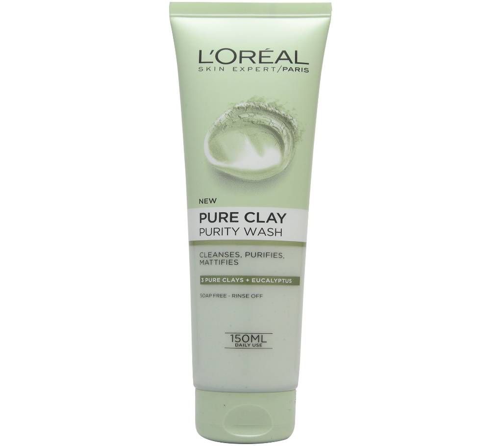 L'Oreal Paris Pure Clay Purity Face Wash 150ml UK